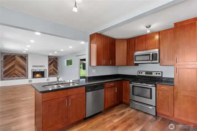 Custom Kitchen, Stainless Appliances