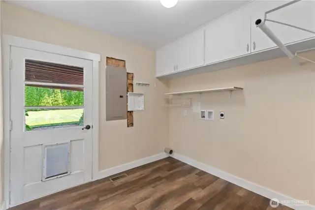 Spacious Utility Room, Custom Shelving