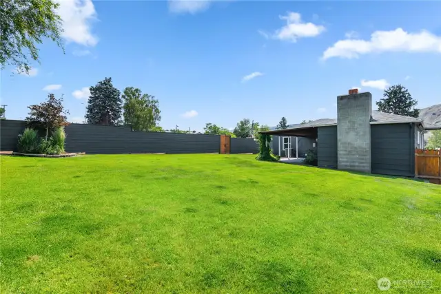 Large Fenced Backyard, Manicured Grounds, Irrigation System