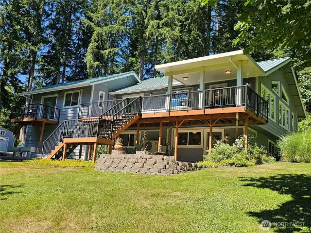 Beautiful home looking over a very scenic yard.
