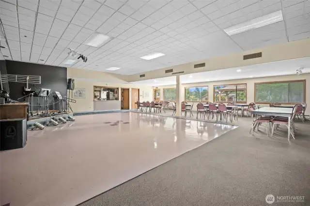 Inside clubhouse