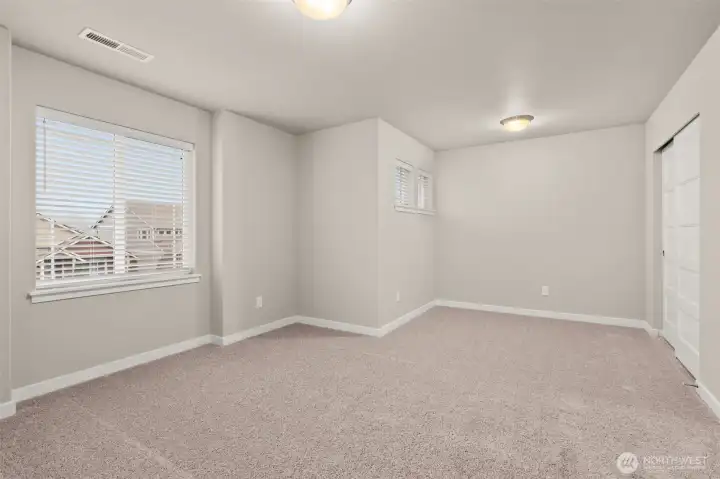 Oversized room on upper floor, with the flexibility to be a game room or perhaps a large 5th bedroom