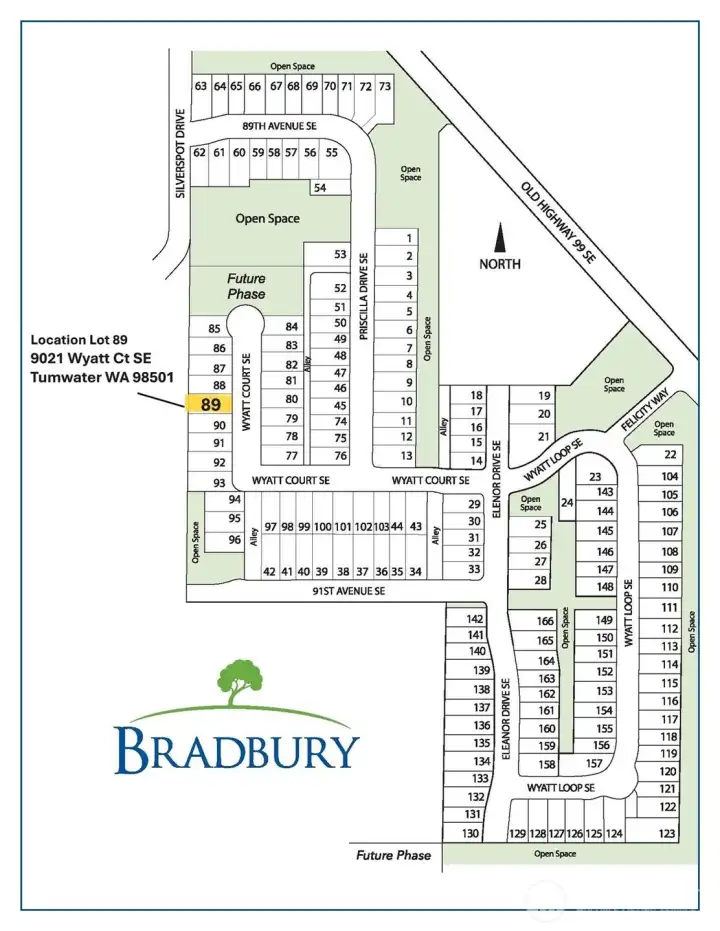 Site map to note lot location.