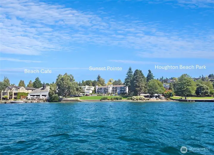 Live in the middle of it all! Sunset Pointe has an unbeatable location just steps away from scenic Lake Washington and Houghton Beach Park. Meet friends for Sunday brunch as they pull their boat up to the Beach Café’s public dock or grab fish and chips next door at the Seattle classic, Ivar’s. Paddle board or kayak from the community launch at Houghton Beach Park.