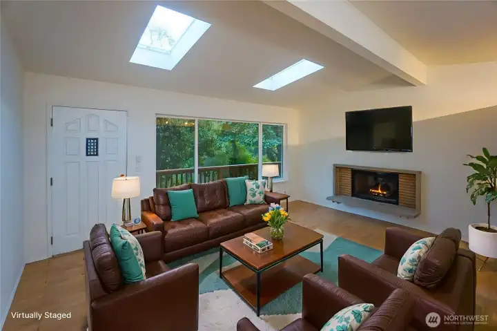 Virtually Staged Living Room