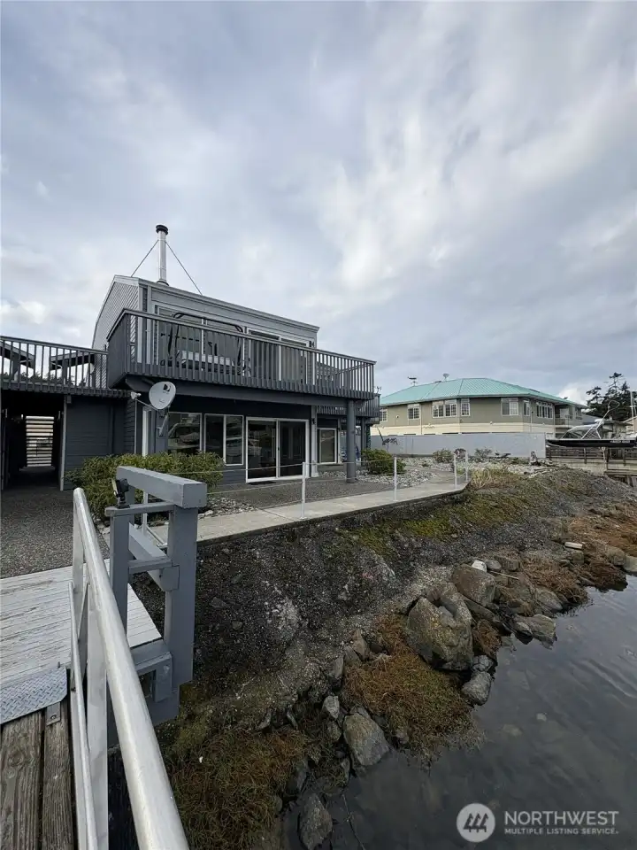 The dock is just steps from your back door!