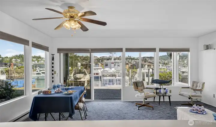 Looking out from the Kitchen