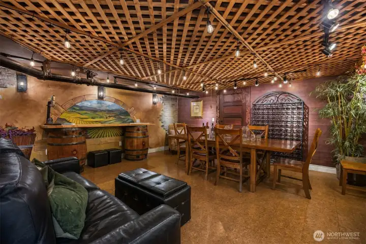 Designed for gathering, this wine cellar and tasting room blends Old World charm with relaxed sophistication. Barrel accents, custom wine storage, and soft lighting make this a destination space for hosting and celebration.