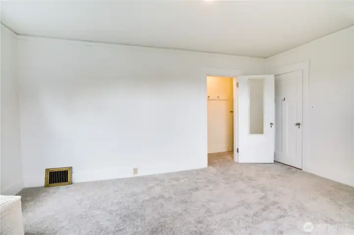 It also features a small walk-in closet, and with all the space available, there’s plenty of room for dressers and extra storage.