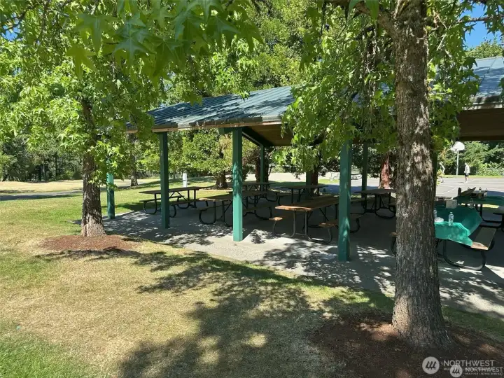Picnic area of Lake Boren Park