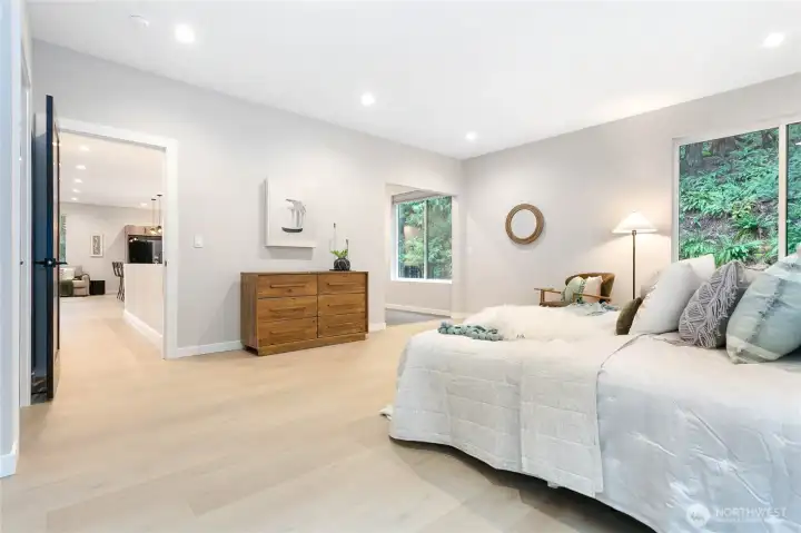 Upper level primary suite.