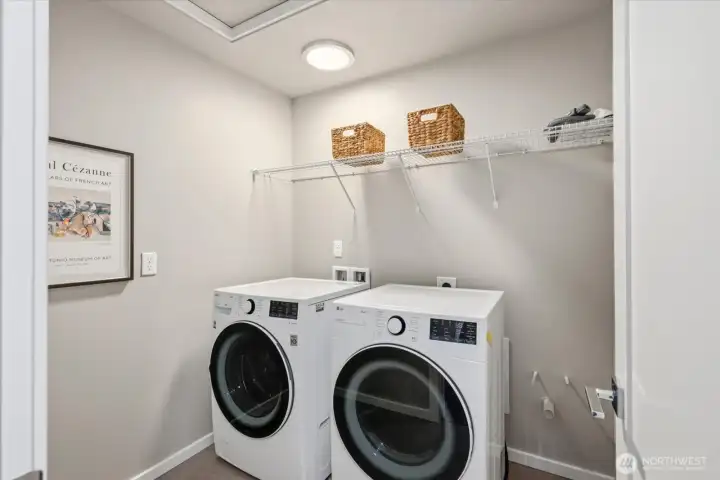 Intelligent Utility: Upstairs laundry placed for everyday ease.