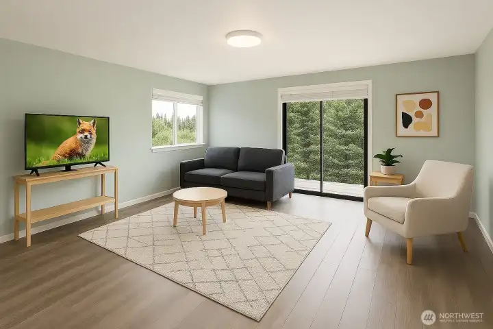 Living room Virtual stagiing