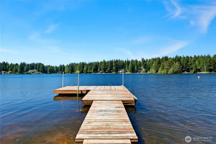 Jump right in - open view of the lake.