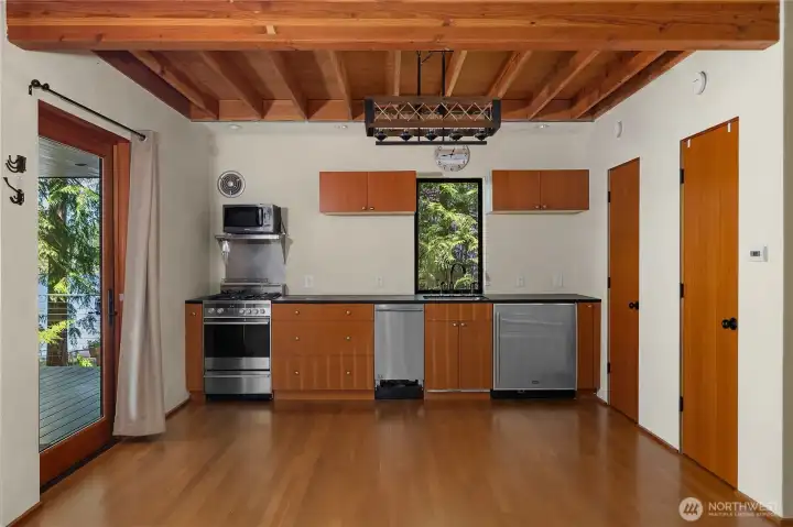 Kitchen is purposeful.