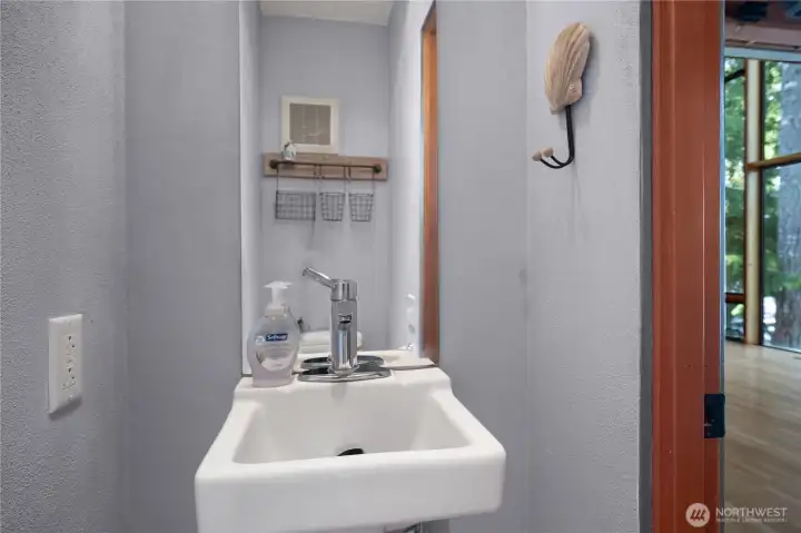 1/2 bath on the 2nd floor next to kitchen.