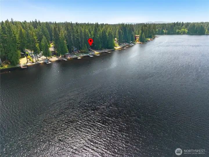 location is everything. open lake no bank, low bank lake Limerick with private dock.
