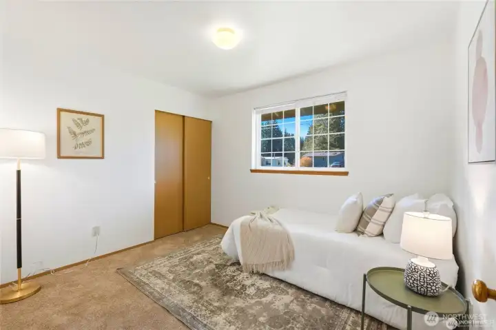2 of 3 bedrooms