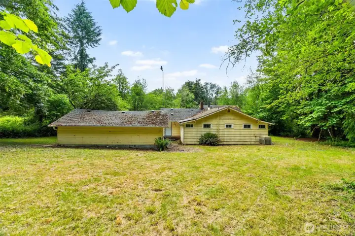 Garage (left) & House (right)
