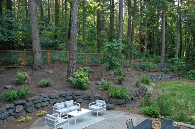 1.2 acres with a private wooded view, and yet just minutes to Woodinville Town Center