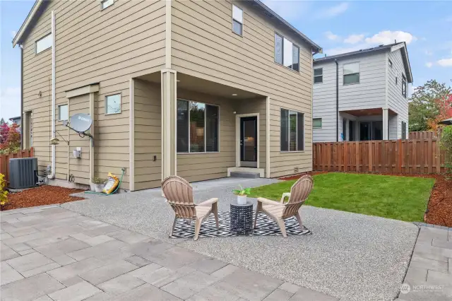 Large patio perfect for entertaining