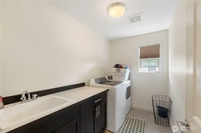 Upstairs utility room