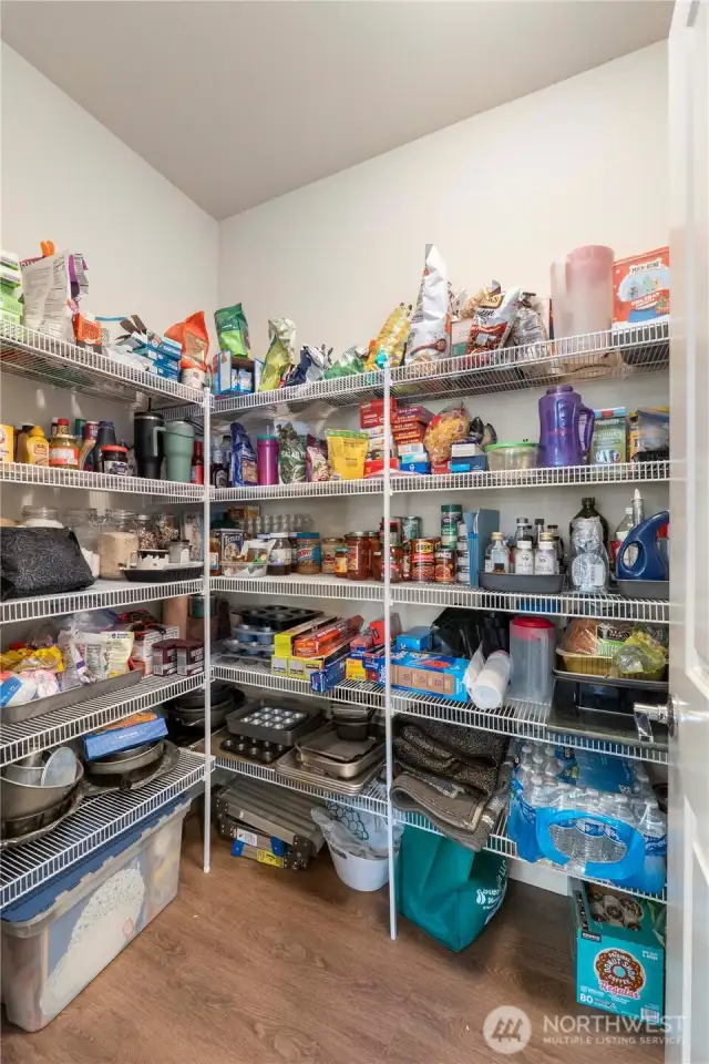 Huge walk-in pantry