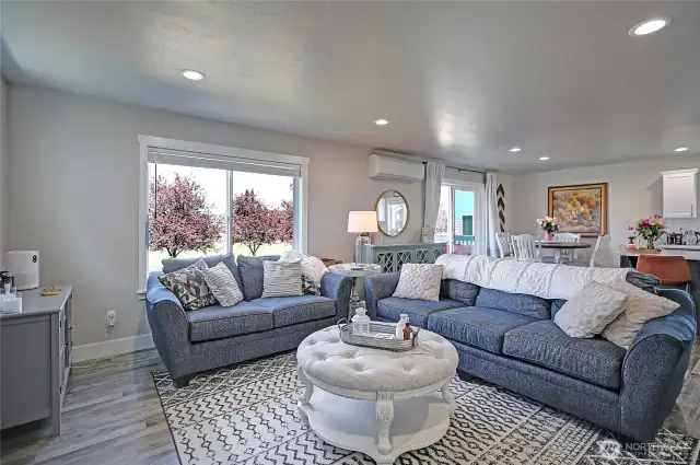 Modern, open-concept living floor-plan..