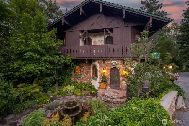 Storybook Riverside Inn is a unique, three-story manor offering majestic views of the river and surrounding mountains.  Storybook Riverside Inn, a luxury, limited-services Inn.