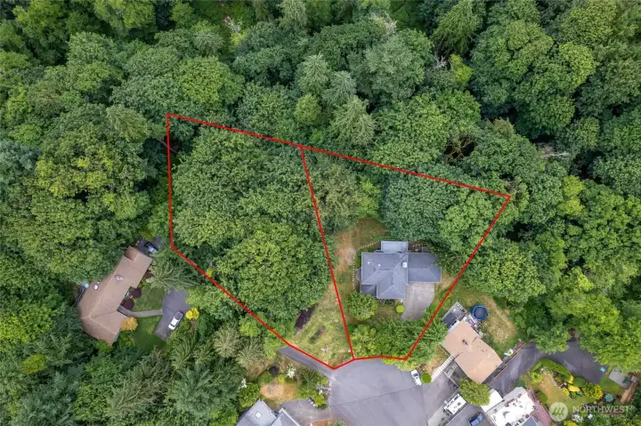 The house next door is also available which would give you almost a full acre backing up to Dash Point State Park