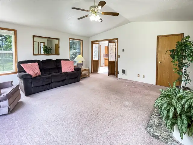 Living room to dining room.