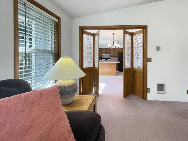 Living room to dining room