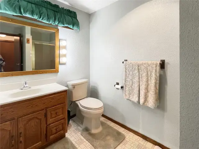 3/4 bath.