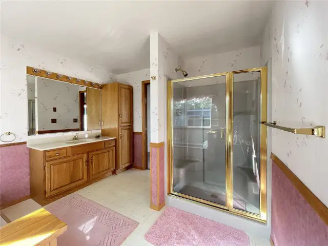 Primary Bath with shower too.