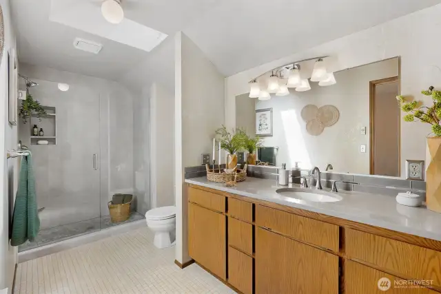 Remodeled upstairs bathroom!