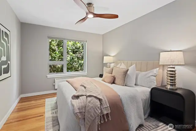 Used as primary bedroom, a bit bigger and super private.