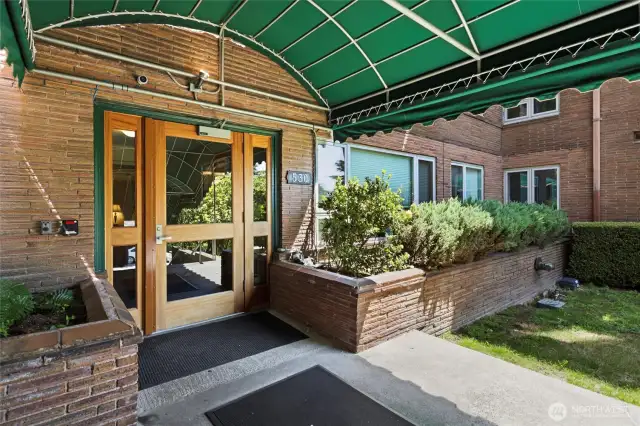 Main secure entrance