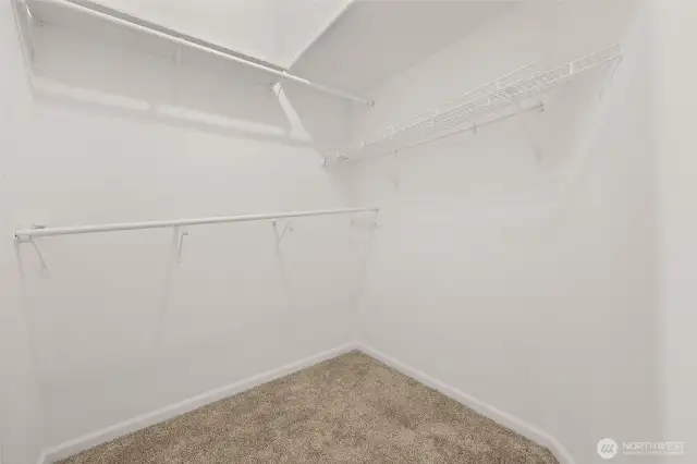 Primary walk in closet