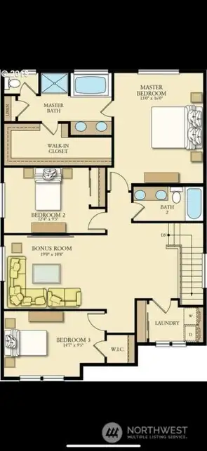 Upstairs Floorplan