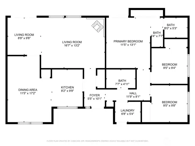 Floor plan of the home.