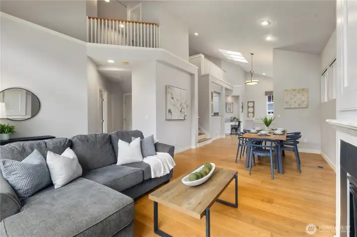 Light and air abound in this spacious, open concept home. Vaulted ceilings and cozy nooks as far as the eye can see.