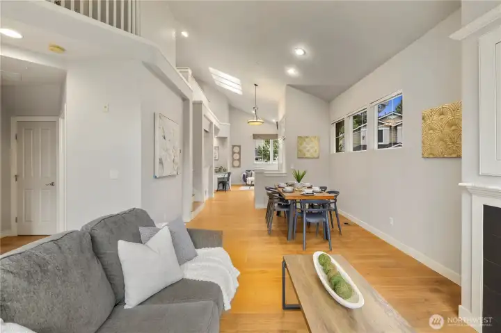 Just around the corner is your main floor primary bedroom.