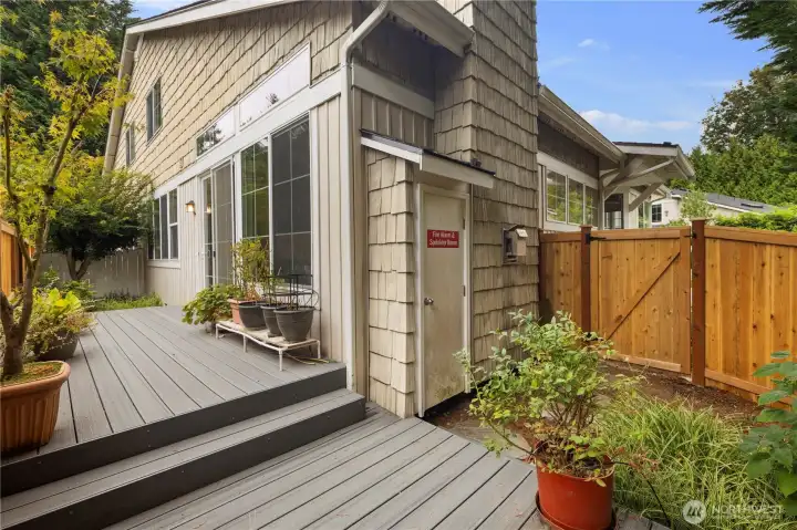 Your yard is fully fenced for privacy or for pets.