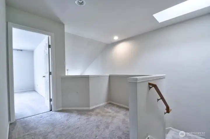 Landing at the top of the stairs