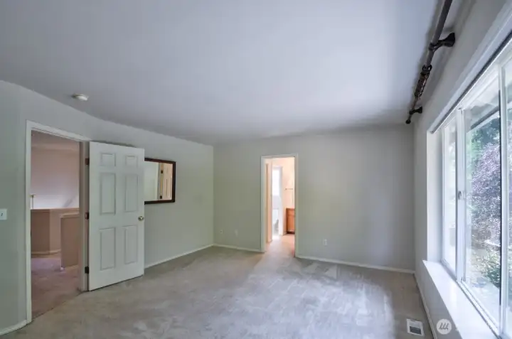 Primary bedroom suite on second floor