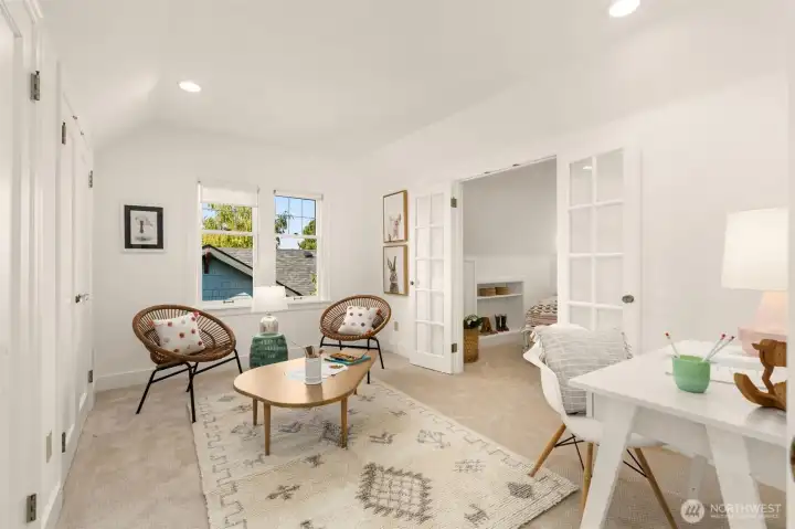 Sweet 3rd bedroom with two rooms. One for play and one for sleeping
