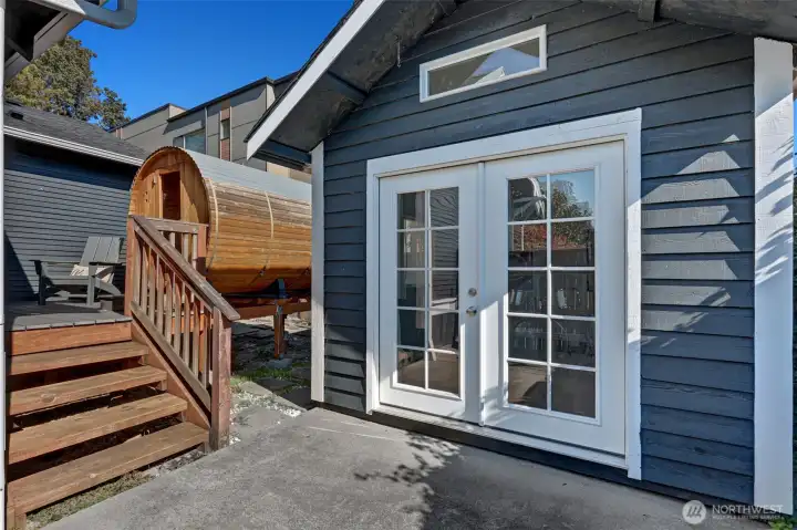 This studio is 120 square feet.