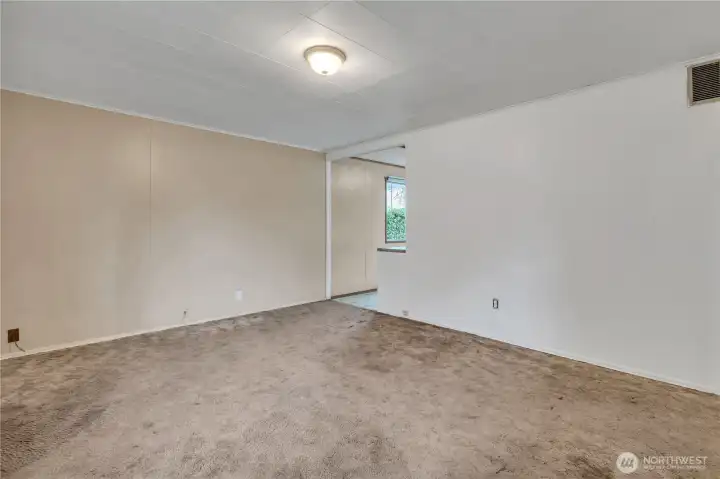 Functional floor plan allows flexible furniture placement.