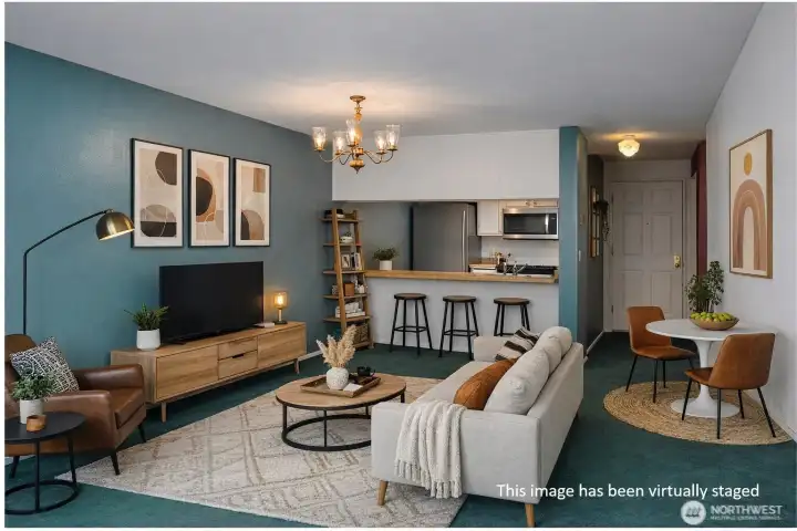 Some photos virtually staged.