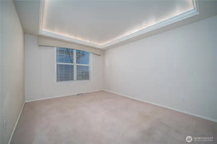 Note the tray ceiling which provides a calming ambiance.